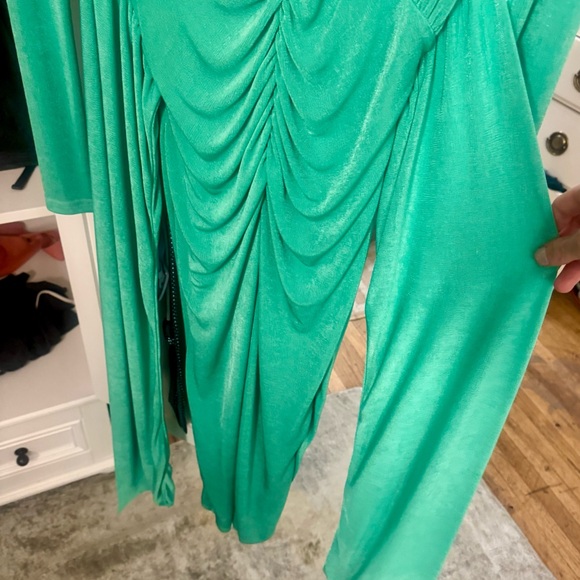 MISHA DRESS ***GREEN*** THE COLOR OF THE SEASON - Picture 3 of 4